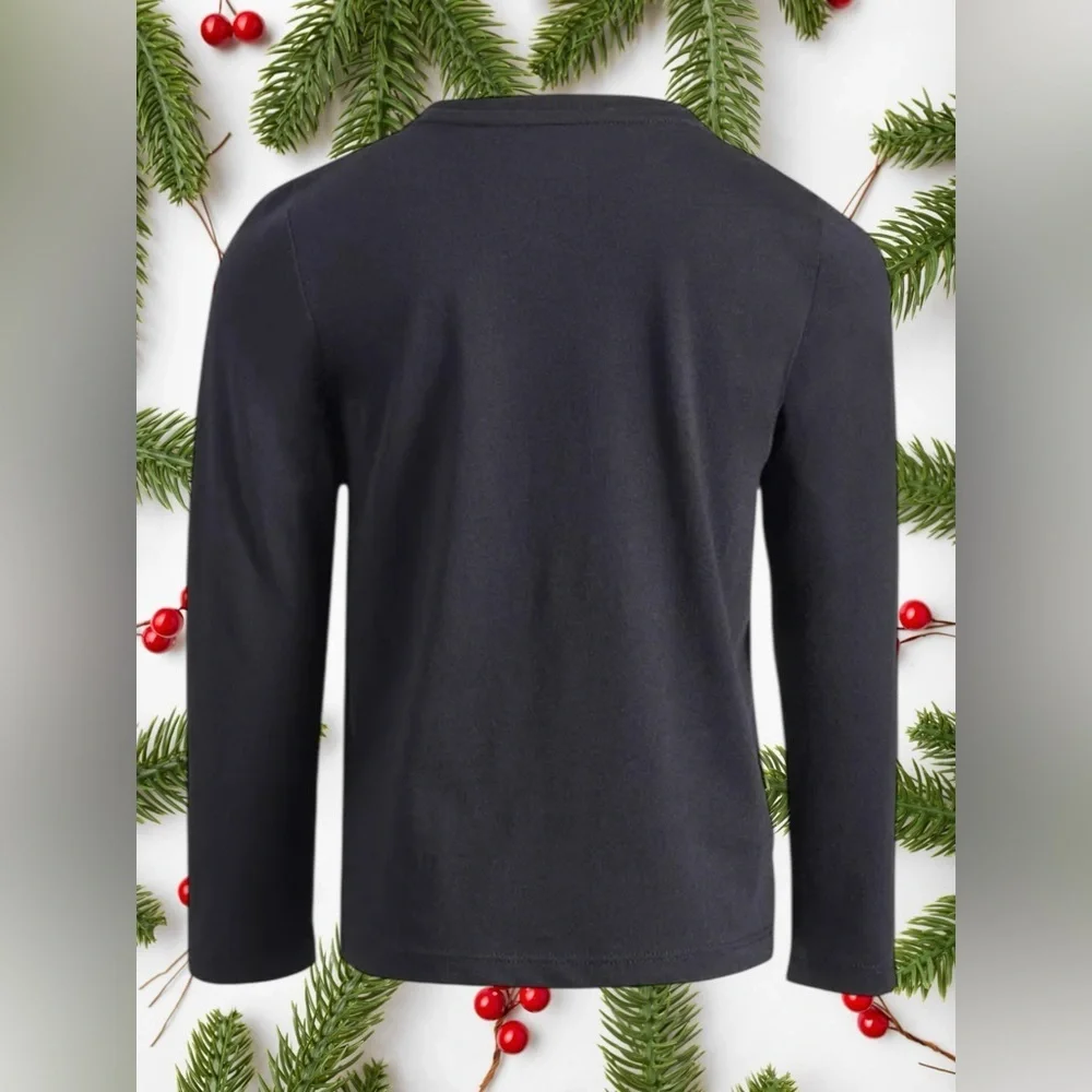 Epic Threads Black Long Sleeve with Sequin Tree Design